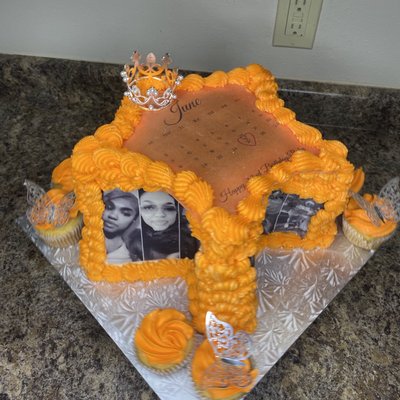 8 Inch Star Shaped Cake 
