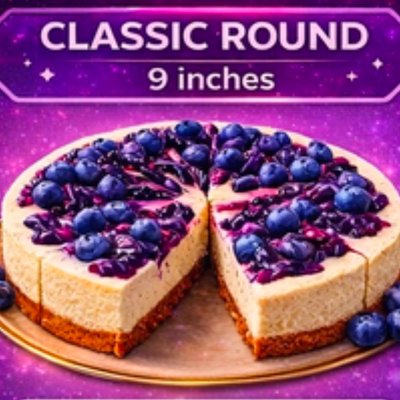 Blueberry Bliss Cheesecake Classic Round LUXE