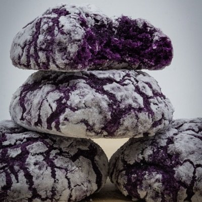 Ube Crinkles Cookies, 1dz