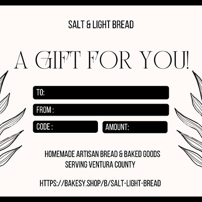 Salt & Light Bread Gift Code