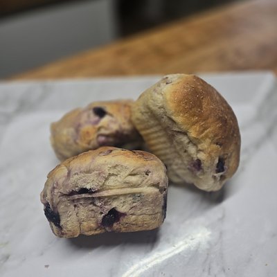 Mini Size Blueberry Lemon Sourdough Bread 