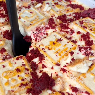 Red Velvet Banana Pudding