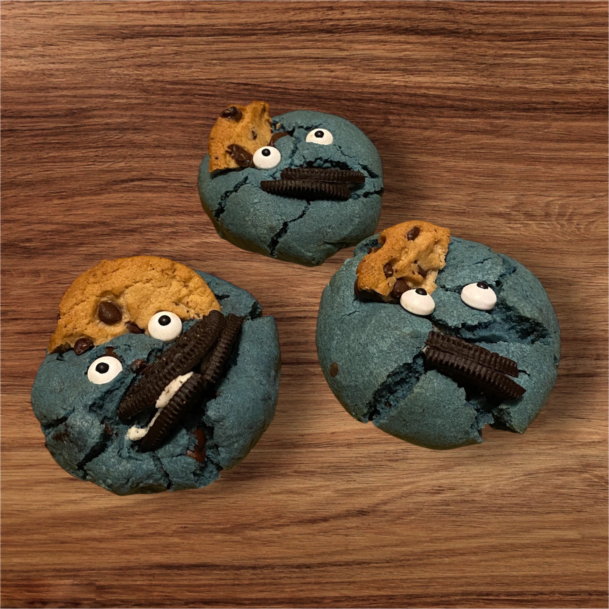 Cookie Monster-Dozen (1/2 Dozen-$20)