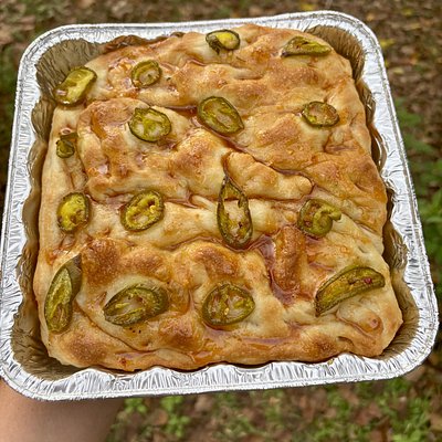 Hot Honey Jalapeño Focaccia  (Med)