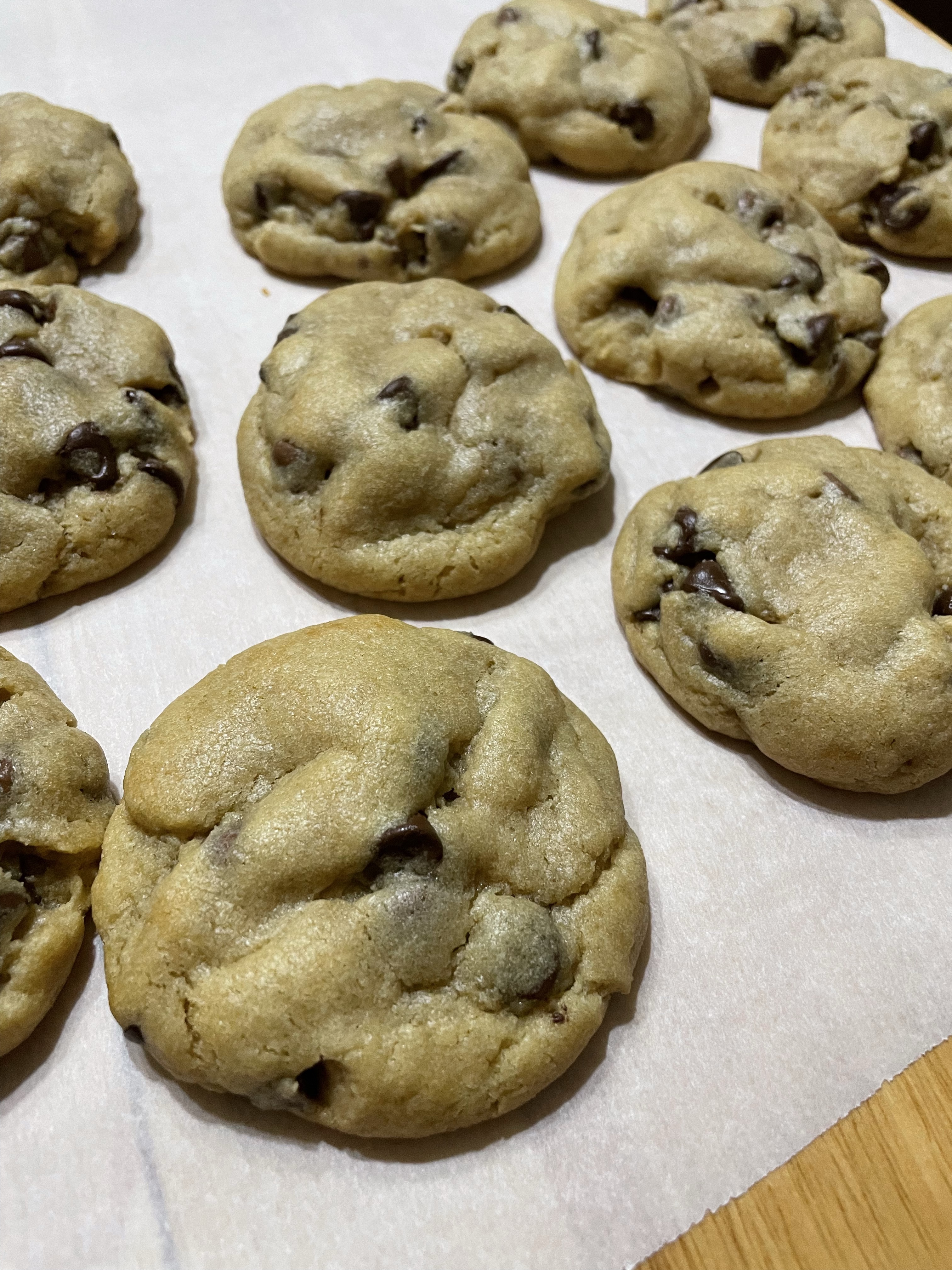 Chocolate chip Stuffed Rolo Cookies