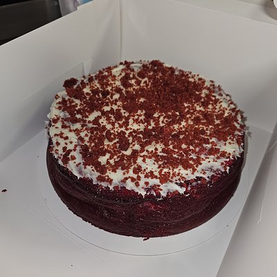 6" Layered Red Velvet Cheesecake 