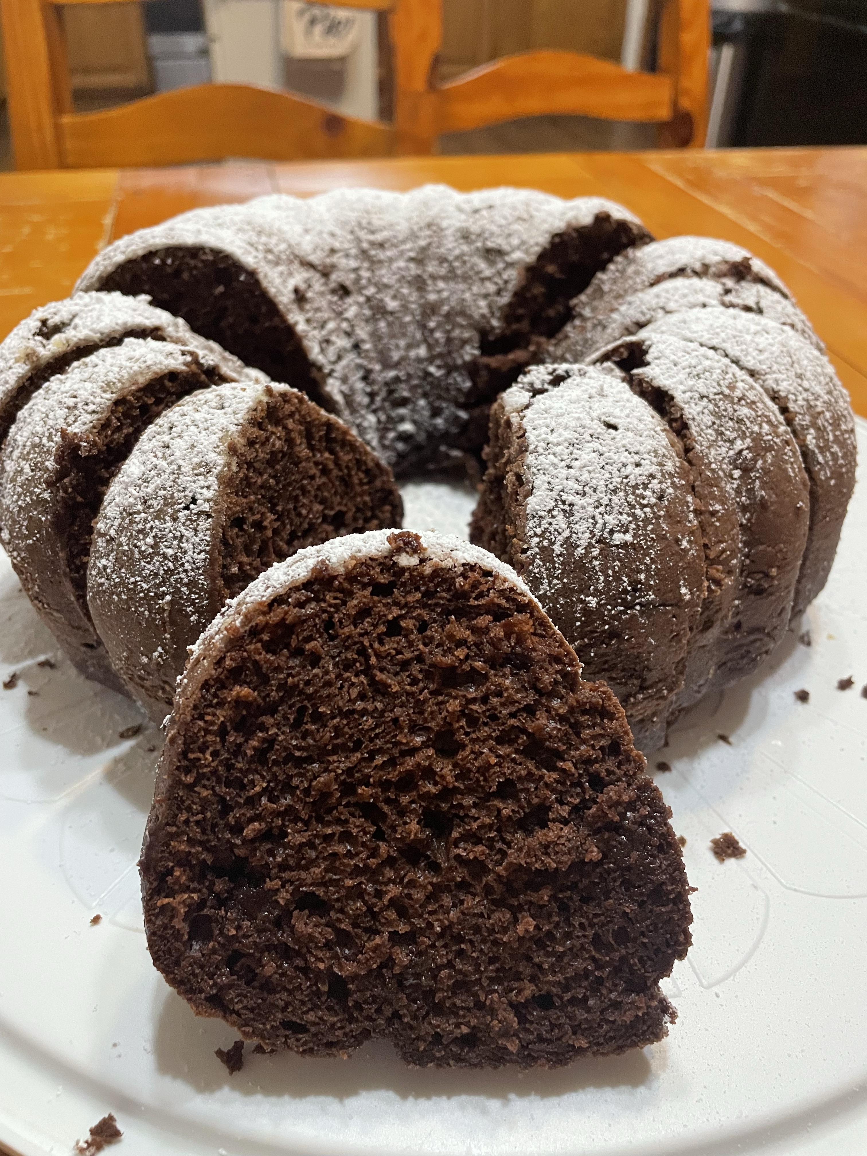 Chocolate Bundt Cake Iced Or Uniced 