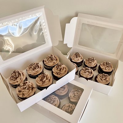Cream Chantilly Cupcake Box (6pcs)