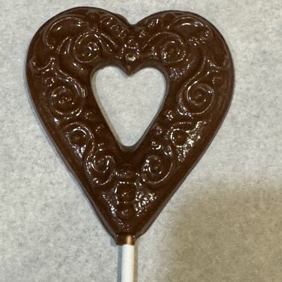 Chocolate Heart Lollipop