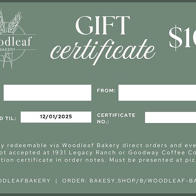 Gift Certificate - $10