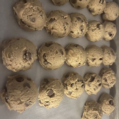 Frozen Chocolate Chip Cookie Dough