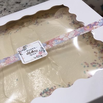 8X8 Vanilla Confetti Cake 