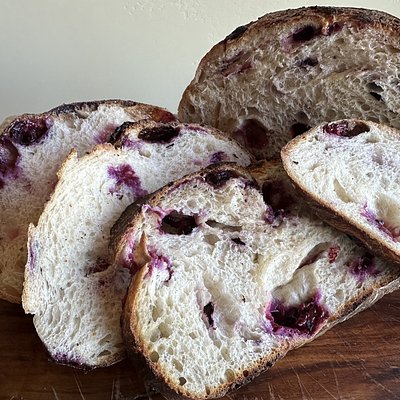 April Seasonal Selection - Blueberry Sourdough Boule