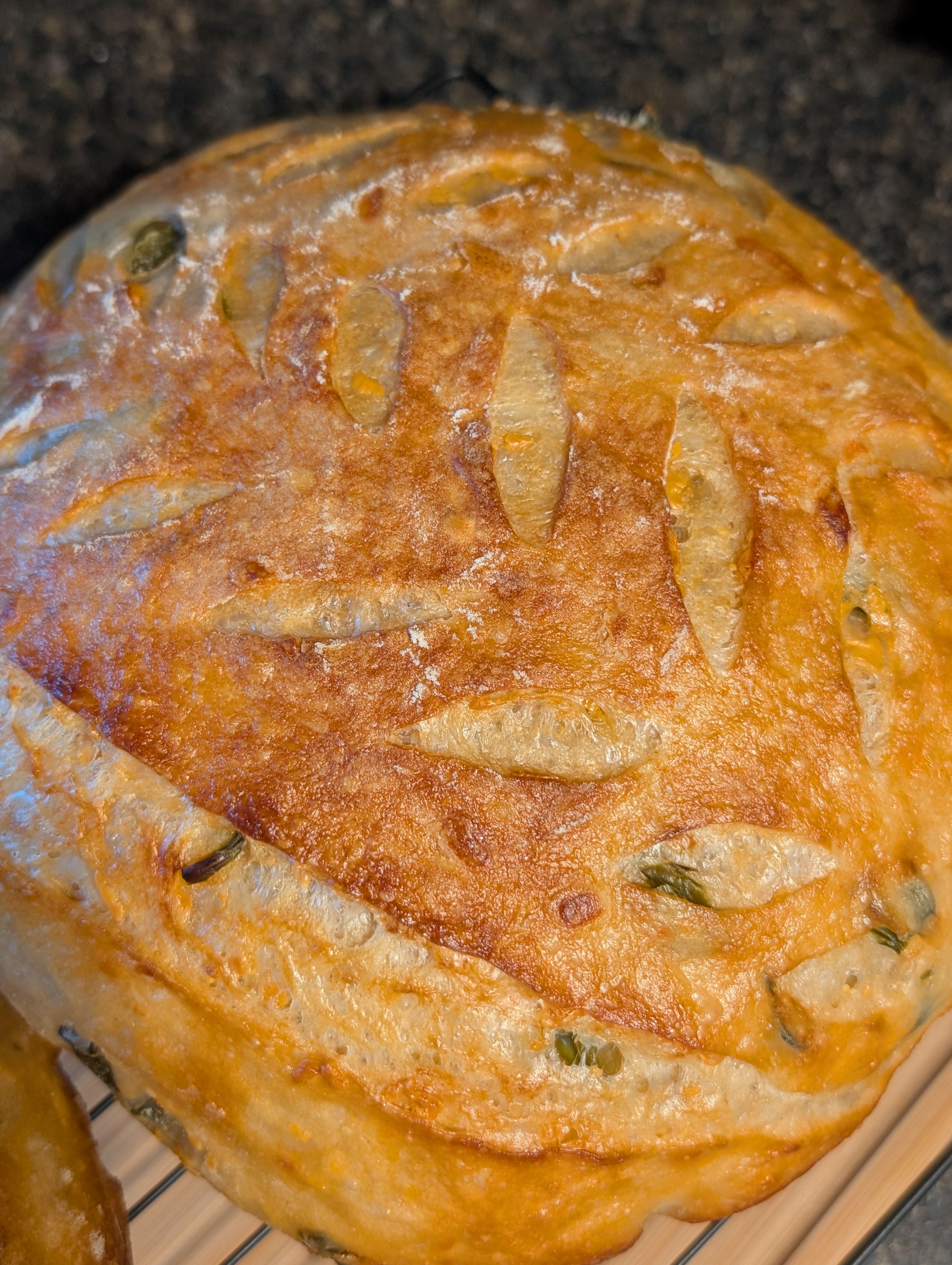 Jalapeno Cheddar Sourdough Loaf