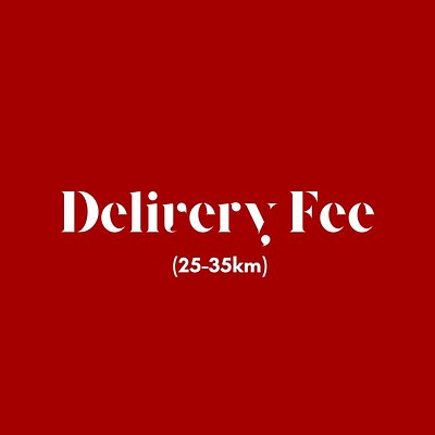 Delivery Fee (25km–35km)