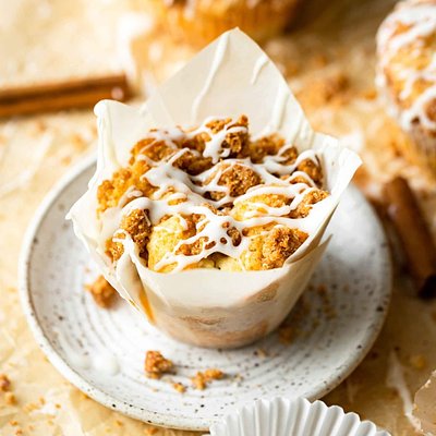 JUMBO Brown Butter Cinnamon Crumble Coffee Cake Muffins - Single Treat