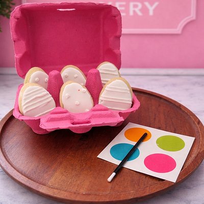 Paint Your Own Easter Egg Cookies
