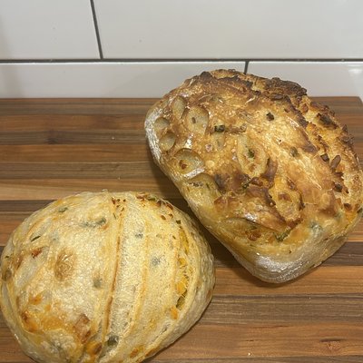 Jalapeño Cheddar Sourdough Loaf