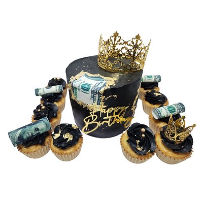 Celebration Board: 6” Cake + 12 Cupcakes