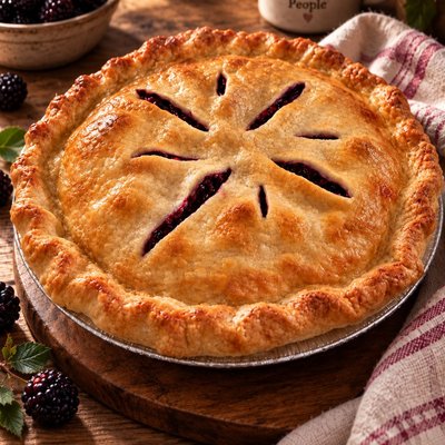 Homemade Blackberry Pie