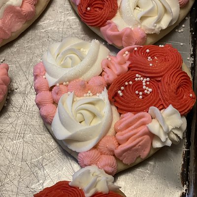 Soft Sugar Cookie Iced And Decorated With Buttercream