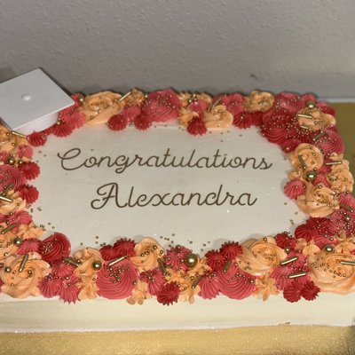 1/2 Sheet Cake 