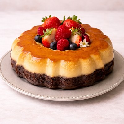 Custom 9” Flan Cake 
