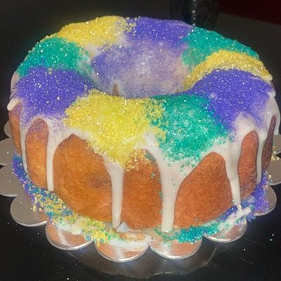 King Cake Pound Cake 