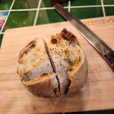 Lemon Poppyseed White Chocolate Sourdough Loaf 