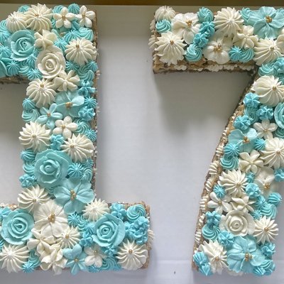 2 Layer Number Cookie Cake (Two Numbers)