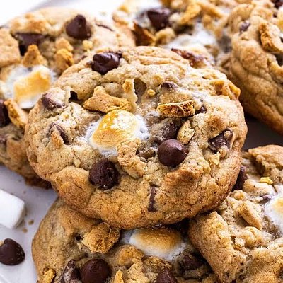 S’mores Chocolate Chip Cookies 