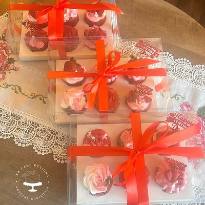 Vday Luxury Cupcakes ( 6 Red velvet ) 