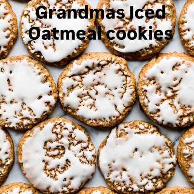 Grandmas Iced Oatmeal Cookies