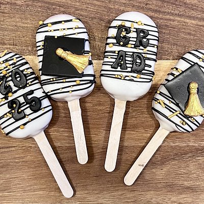 Cakesicles With Chocolate Mold Design - See Description 
