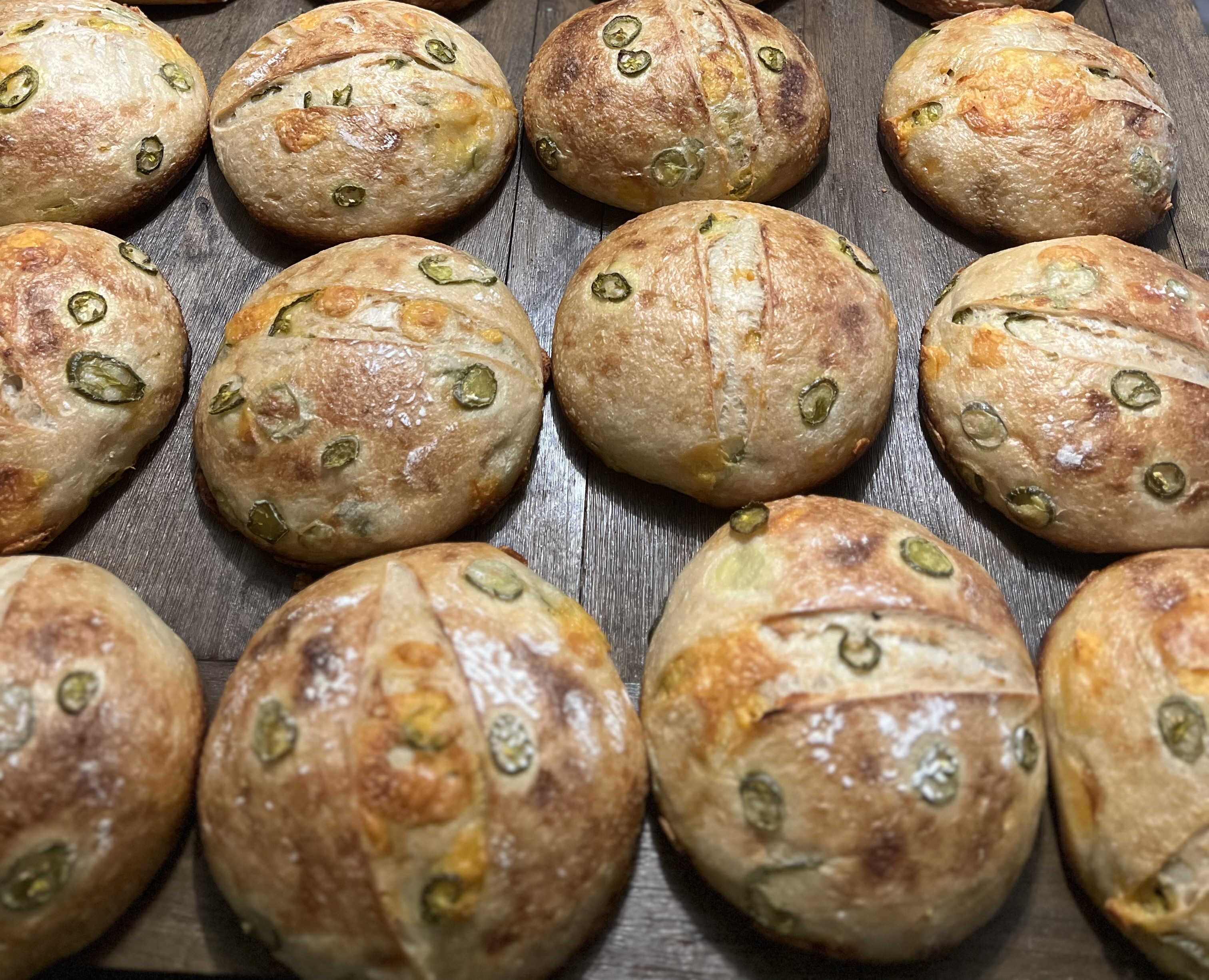 Sourdough Jalapeños-Cheddar Loaf