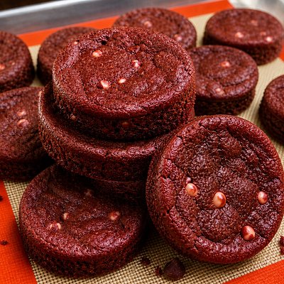 Sourdough Red Velvet Cookies 