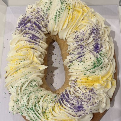 Whole Strawberry Cream Cheese King Cake