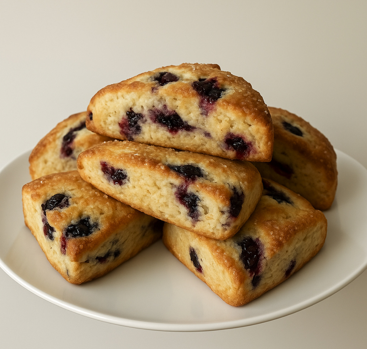 Sourdough Lemon Blueberry Scones- 4 Pack 