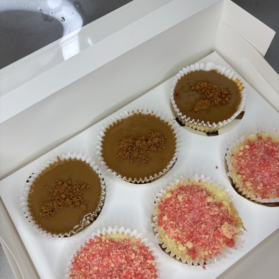 Half dozen baked cheesecake bites