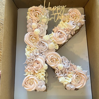 Letter/Number Cookie Cakes