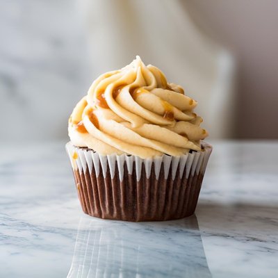 Chocolate Cupcakes w/ Salted Caramel Frosting