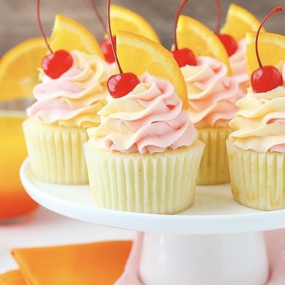 Tequila Sunrise Cupcakes
