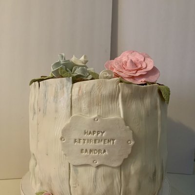 Cake - 4 Layer - 12 Inch - 1/2 Chocolate 1/2  Strawberry Cake - With Strawberry & Vanilla Cream Filling