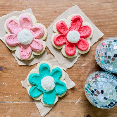Frosted Flower Sugar Cookies