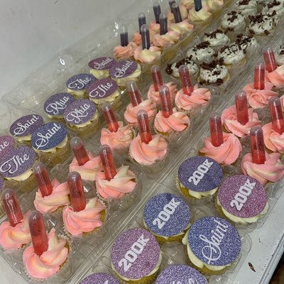 Mini Alcoholic Shot Cupcakes