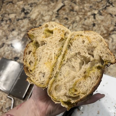 Large- Garlic & Herb Sourdough