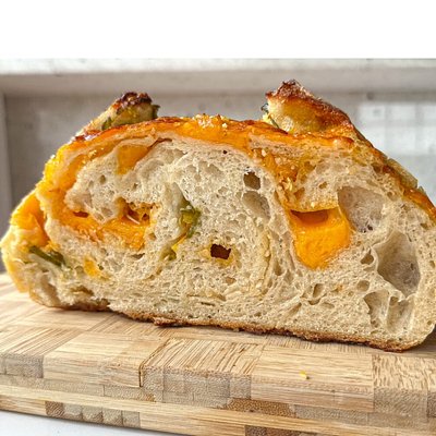 Jalapeño Cheddar Sourdough Loaf