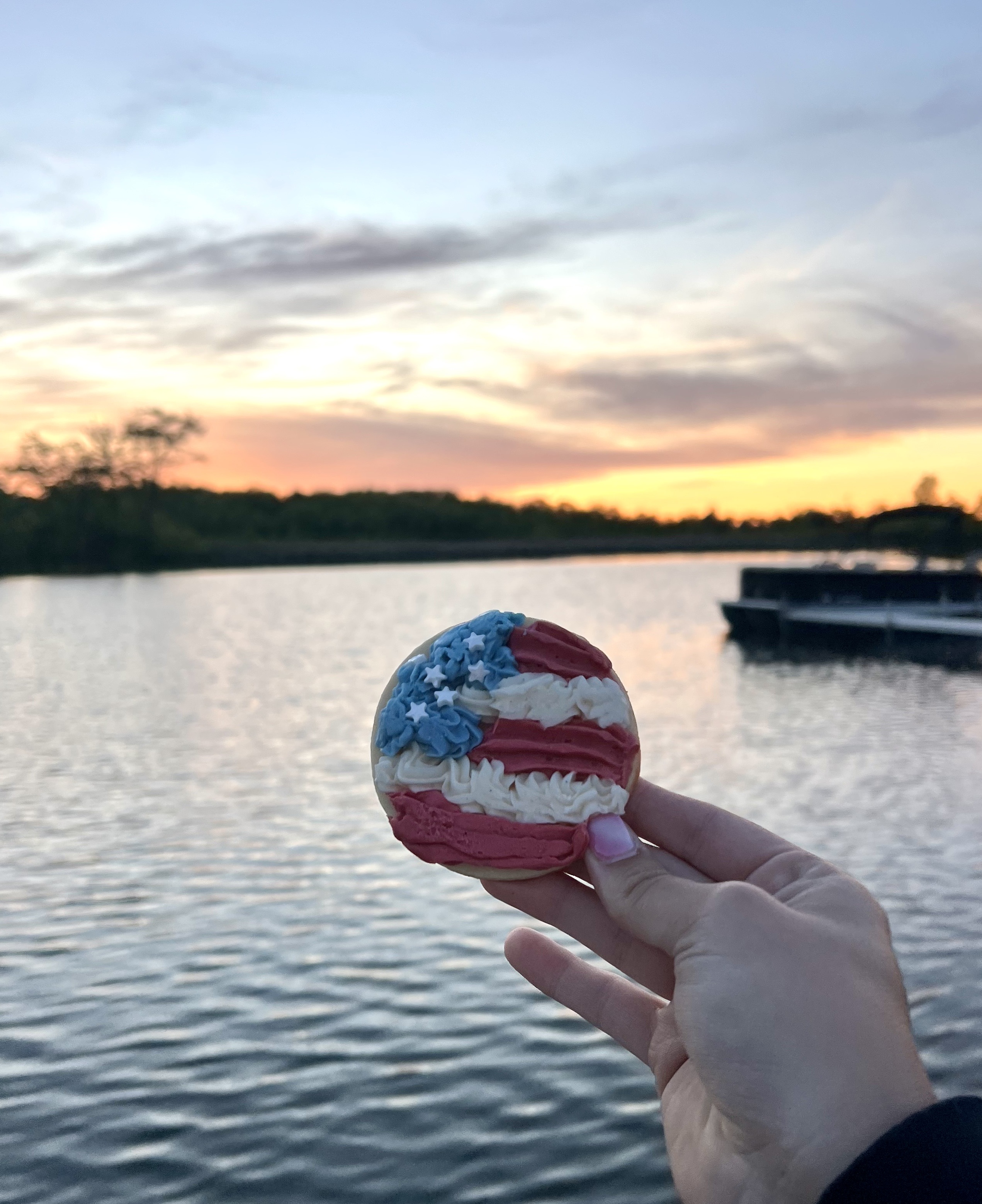 Red, White & Blue Cookies 
