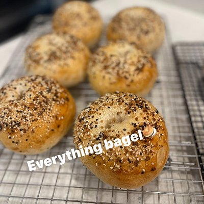 6 Everything Sourdough Bagels🥯