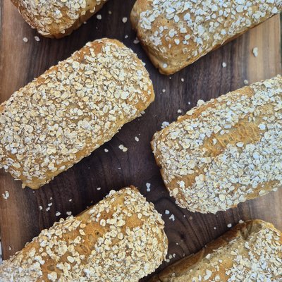3- Mini Loaves Gluten-free Honey Oat Bread 